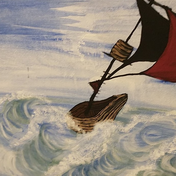 *Holiday Sale* 🇨🇦Scarlet Shipwreck Artwork - Picture 2 of 3